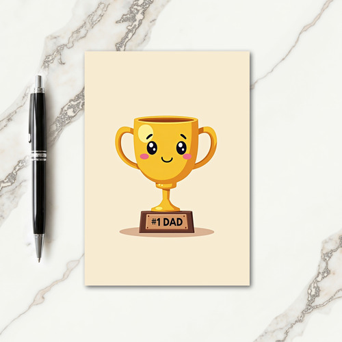 Smiling Award Fathers Day Card