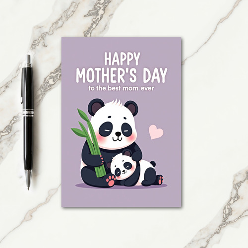 Smiling Bear Mothers Day Card