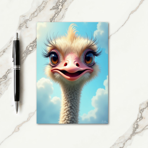 Smiling Bird Fathers Day Card