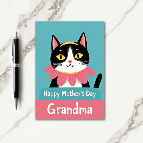 Smiling Cat Mother Card