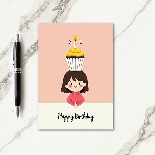Smiling Child Birthday Card