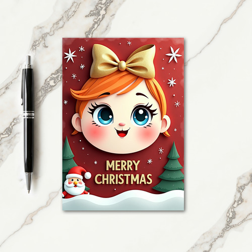 Smiling Child Christmas Card