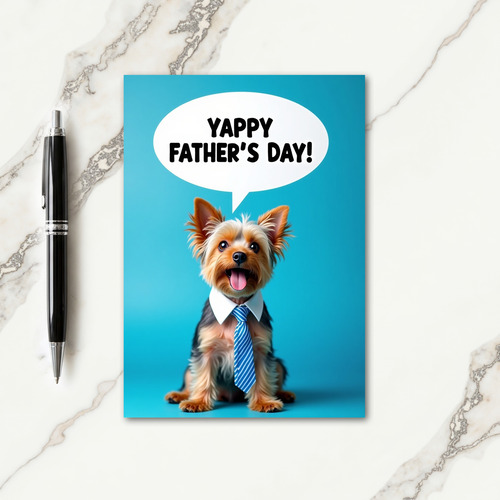 Smiling Dog Portrait Card