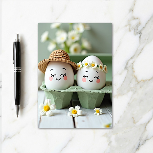 Smiling Egg Friends Spring Card
