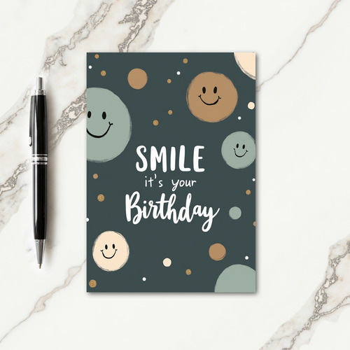 Smiling Faces Birthday Card