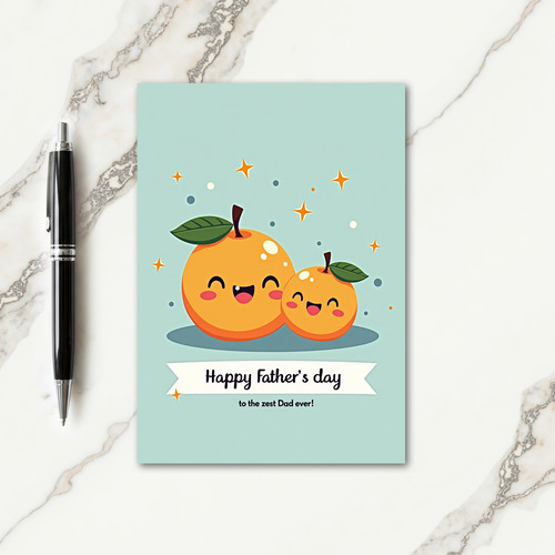 Smiling Fruit Fathers Day Card
