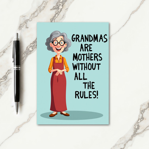 Smiling Grandma Mothers Day Card