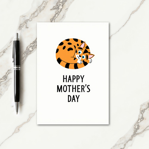 Smiling Kitty Mothers Day Card
