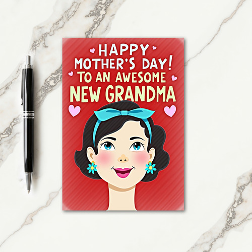 Smiling Mom Graphic Design Card