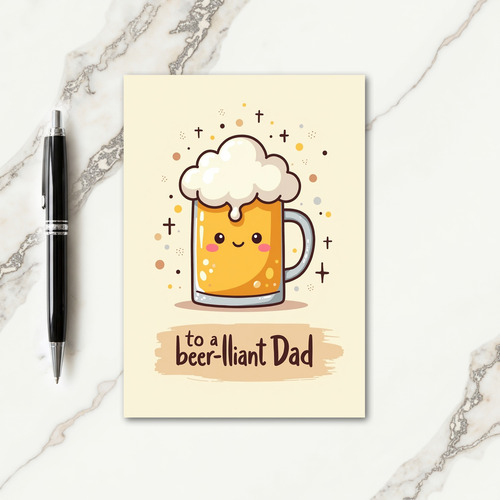 Smiling Mug Fathers Day Card