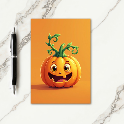 Smiling Orange Friend Card