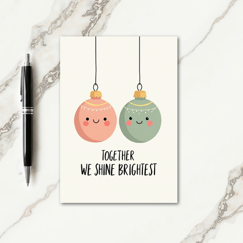 Smiling Ornament Christmas Card