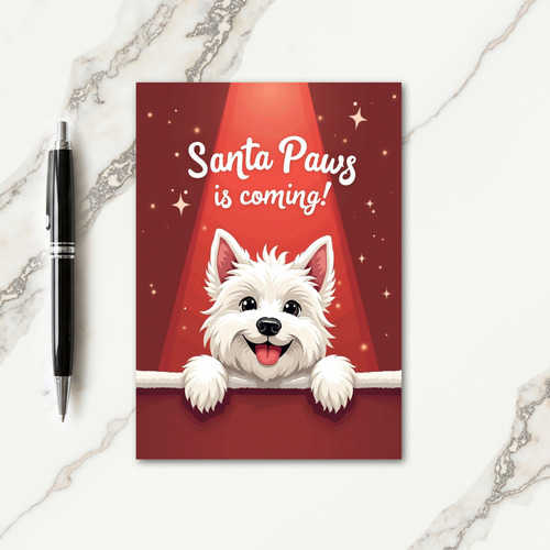 Smiling Pup Holiday Card thumbnail