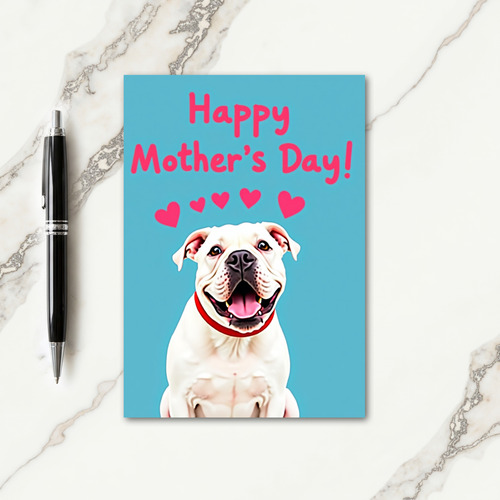 Smiling Pup Mothers Day Card