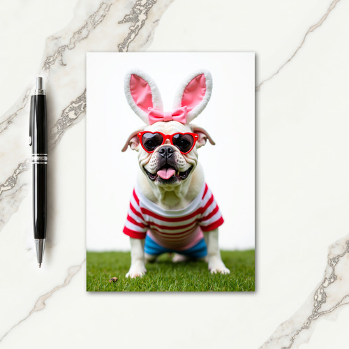 Smiling Pup Portrait Card