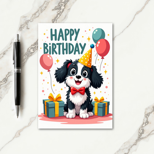 Smiling Puppy Birthday Image Card