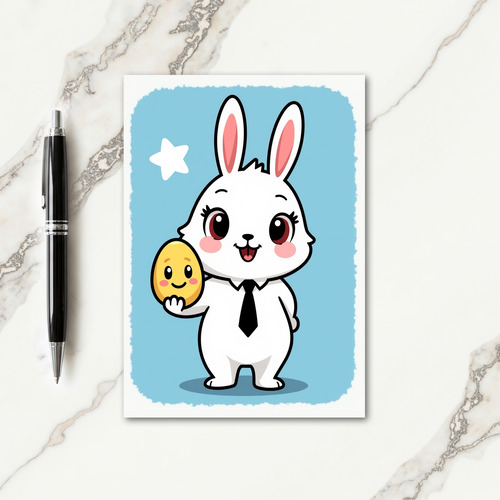 Smiling Rabbit Golden Egg Card