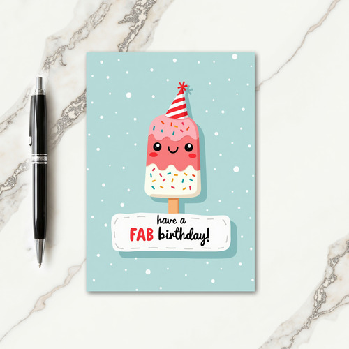 Smiling Treat Party Hat Card