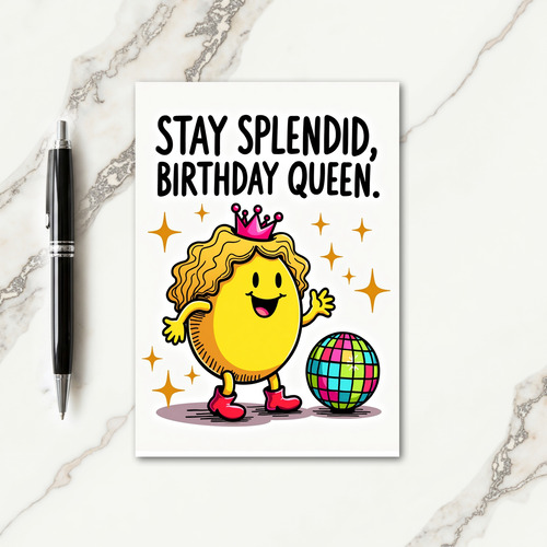 Smiling Waving Birthday Card