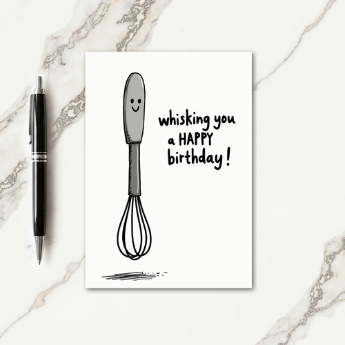 Smiling Whisk Birthday Card