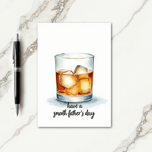 Smooth Fathers Day Tumbler Card