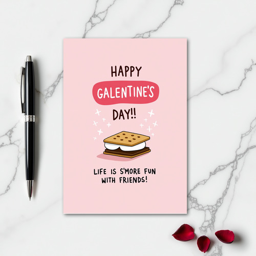 Smore Fun With Friends Galentines Card