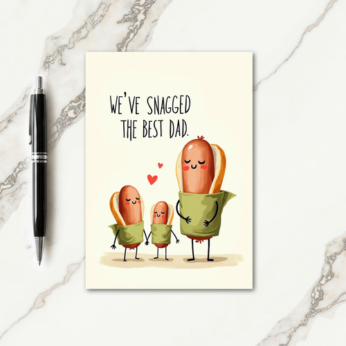 Snagged Best Dad Food Family Card