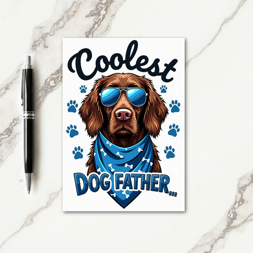 Snazzy Dog Fathers Day Card