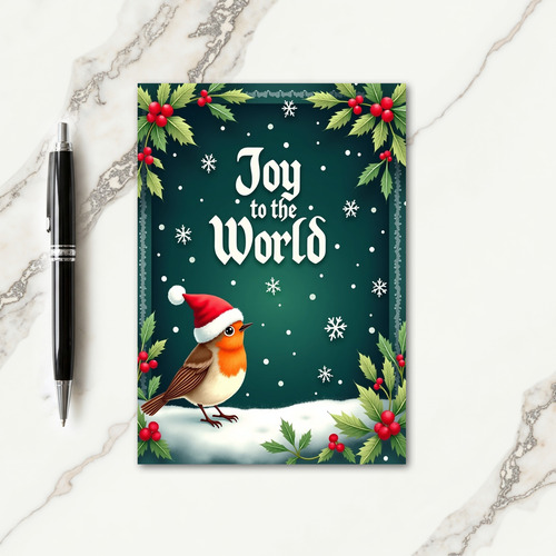 Snow Bird Christmas Card