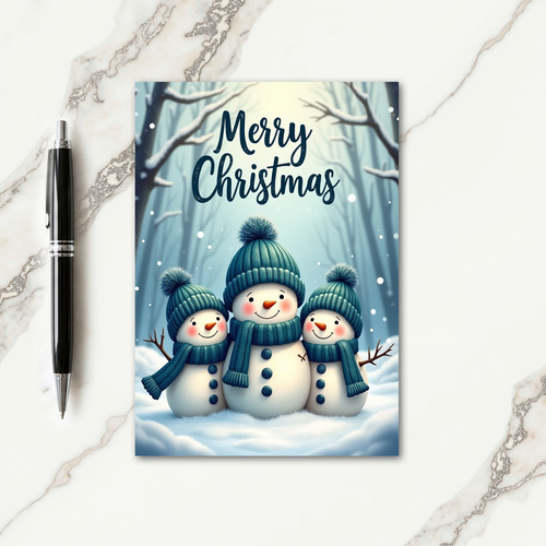 Snow Friends Christmas Card