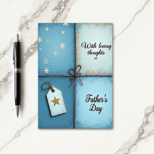 Snowflake Fathers Day Card