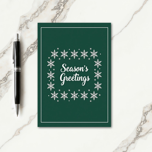 Snowflake Holiday Card