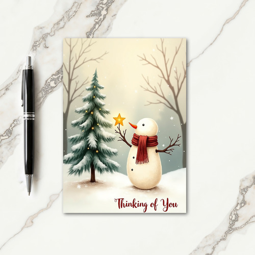Snowmans Star Card
