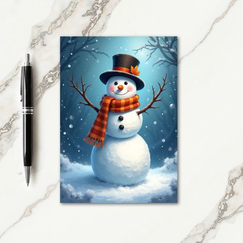 Snowmans Winter Scene Card