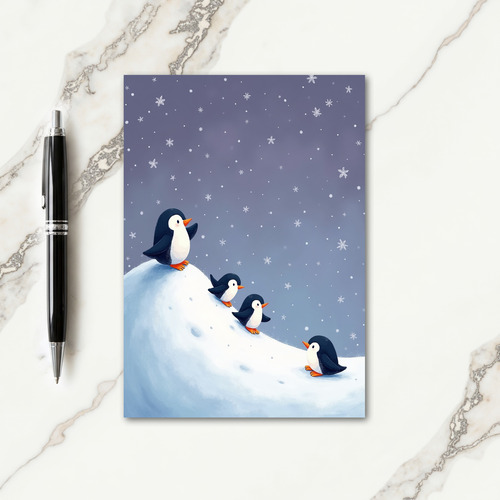 Snowy Bird Journey Christmas Card