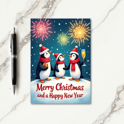 Snowy Birds Holiday Card