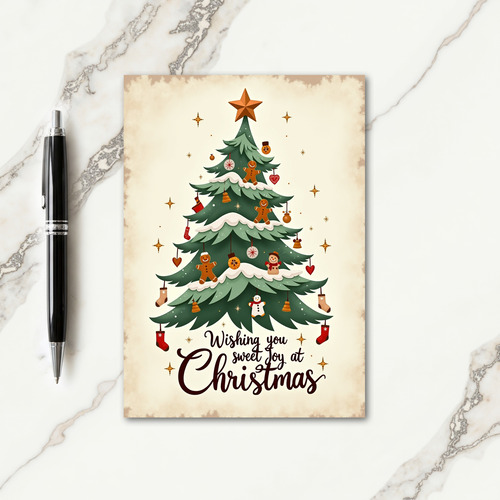 Snowy Christmas Tree Card
