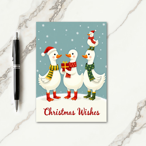 Snowy Creature Christmas Card