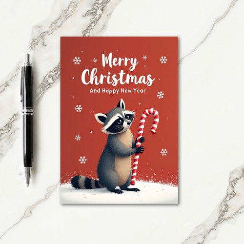 Snowy Critter Christmas Card