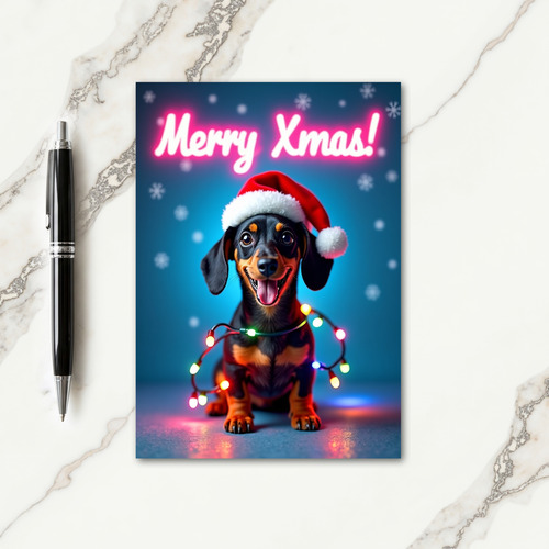 Snowy Doggy Christmas Card