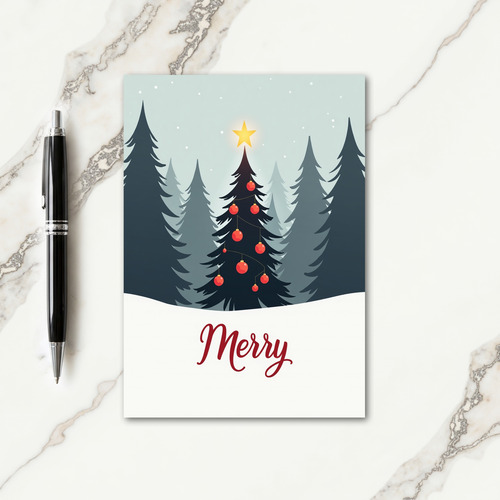 Snowy Forest Card