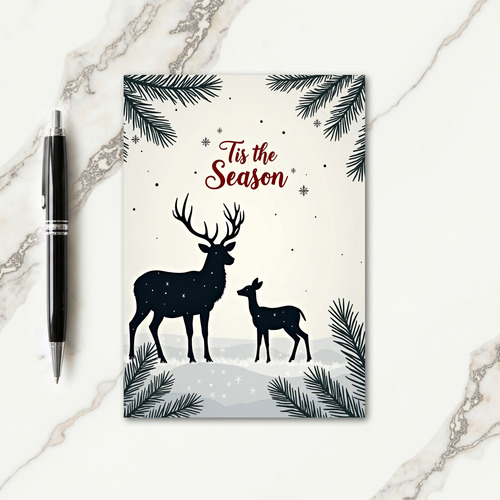Snowy Forest Friends Christmas Card