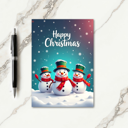 Snowy Friends Christmas Card