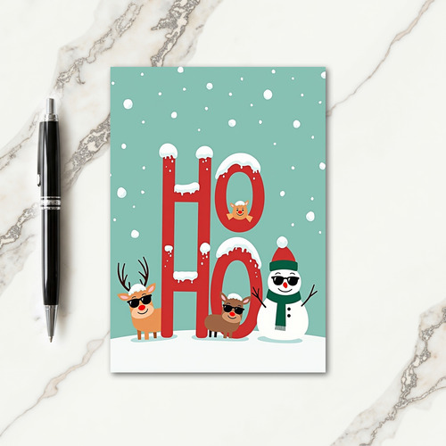 Snowy Ho Ho Ho Card