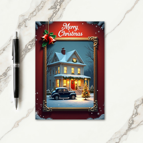 Snowy Home Christmas Card thumbnail