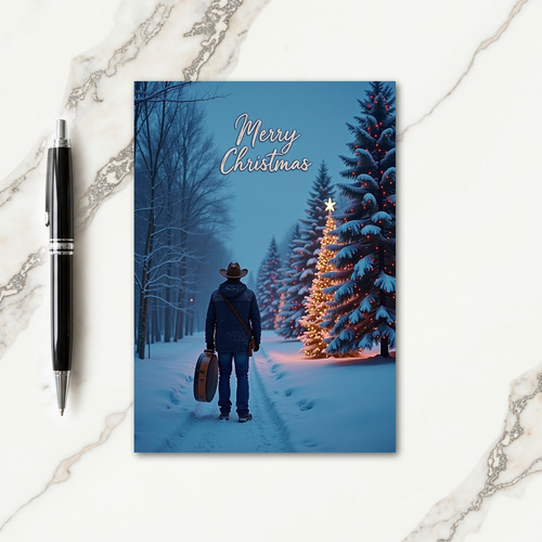 Snowy Journey Christmas Card thumbnail