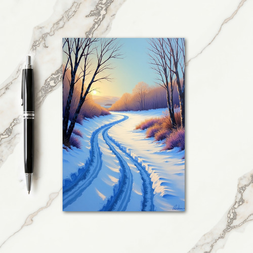 Snowy Morning Christmas Card thumbnail