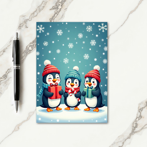 Snowy Pals Christmas Card