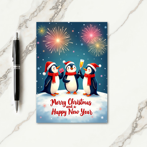 Snowy Penguin Celebration Card