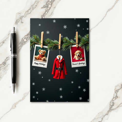 Snowy Pine Photo Card